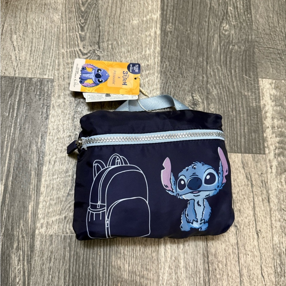 Primark Disney Blue and Silver Stitch Backpack